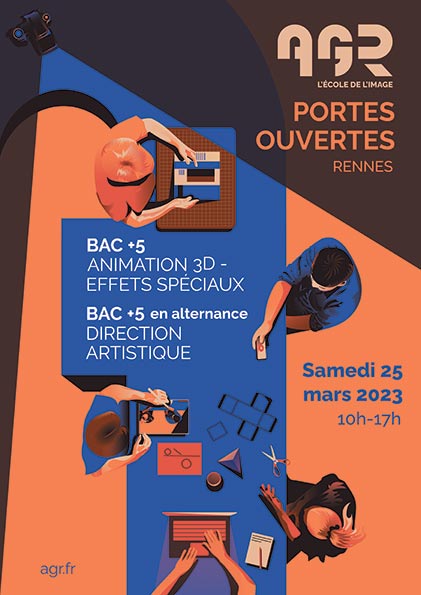 Portes Ouvertes Samedi 25 Mars 2023 - AGR, l'École de l'Image - Rennes
