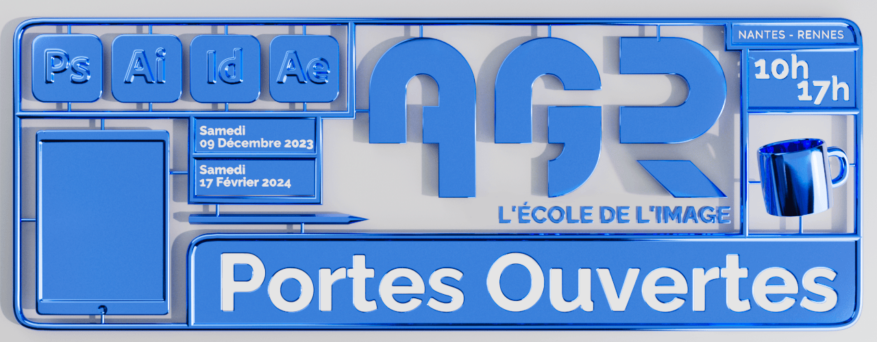 AGR, l'École de l'Image - Journées Portes Ouvertes - 09 décembre 2023 & 17 février 2024 - Nantes & Rennes