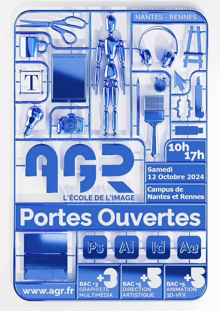 AGR, l'École de l'Image - Journées Portes Ouvertes - 12 Octobre 2024 - Nantes & Rennes