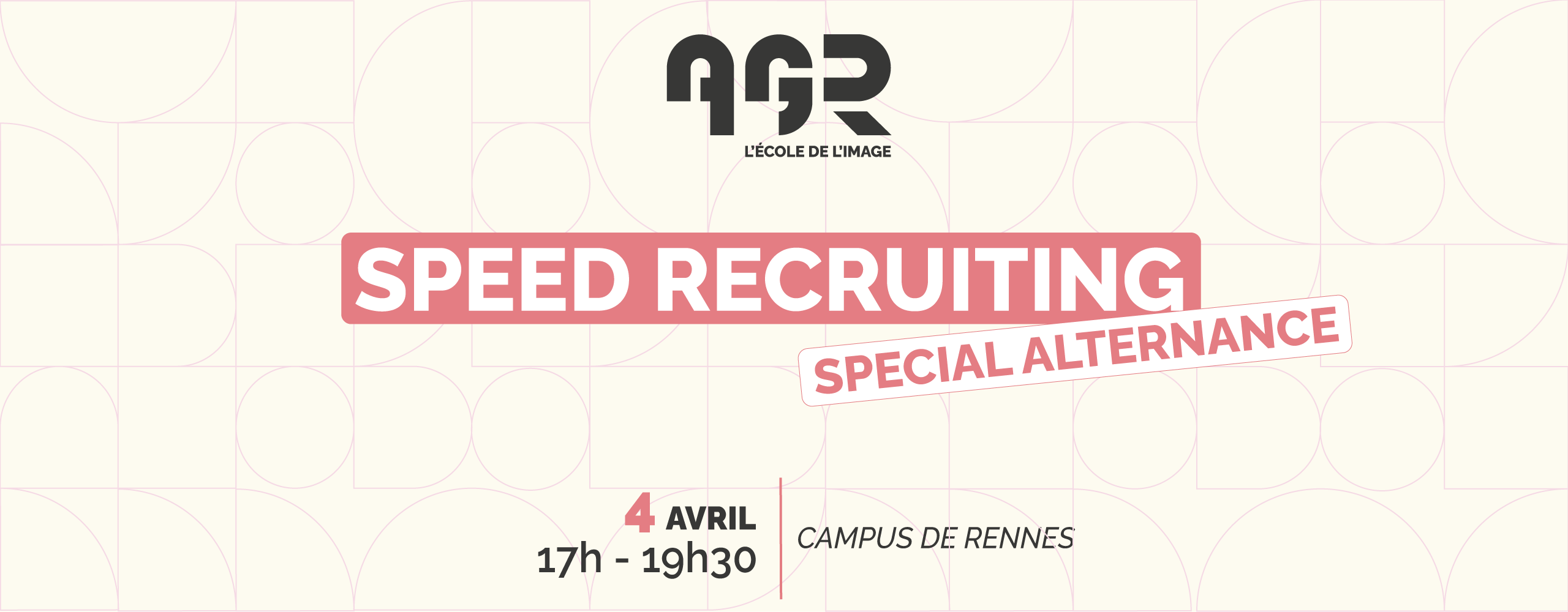 Speed recruiting Spécial Alternance - AGR, l"École de l'Image